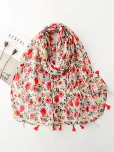 QUECY Women Floral Printed Scarf