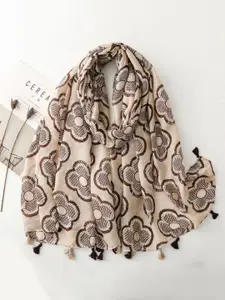 QUECY Women Floral Printed Scarf