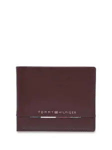 Tommy Hilfiger Men Tan Ankwe Global Coin Leather Two Fold Wallet