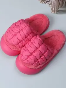DRUNKEN Women Winter Pink Room Slippers