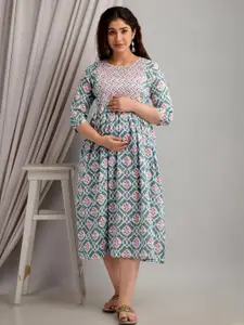 FASHION CLOUD Women Grey Kurtis