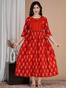 FASHION CLOUD Women Rose Kurtis