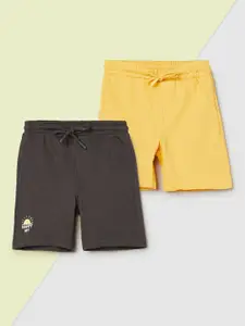 max Boys Pack Of 2  Regular Fit Mid-Rise Sports Shorts