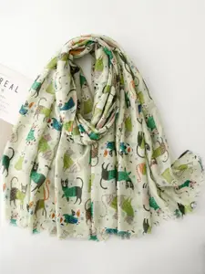 QUECY Women Animal Printed Scarf