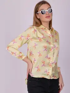 The Roadster Lifestyle Co Floral Printed Spread Collar Casual Shirt