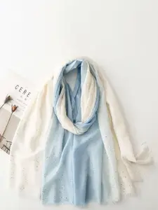 QUECY Women Self Design Embellished Scarf