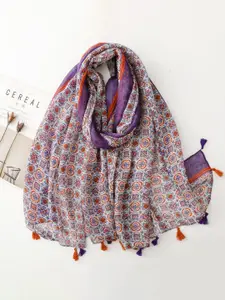 QUECY Women Geometric Printed Scarf