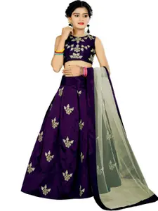 Shoryam Fashion Girls Printed Ready to Wear Lehenga & Blouse With Dupatta