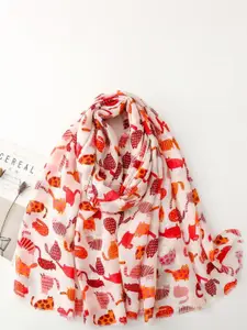 QUECY Women Floral Printed Scarf