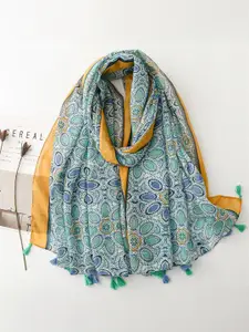 QUECY Women Ethnic Motifs Printed Scarf