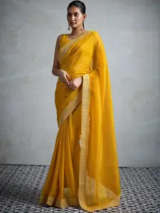 Anouk Embellished Beads and Stones Organza Designer Saree