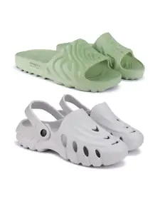 BERSACHE Men Set Of 2 Comfort Sandals