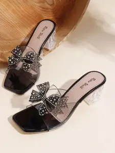 Retro Walk Women Embellished Block Heel Sandals