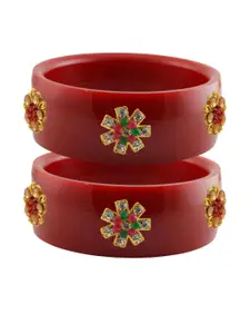 Vidhya Kangan Red Plastic Bangles