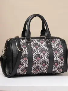 Anouk Floral Printed PU Bowling Satchel