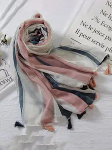 QUECY Women Striped Scarf