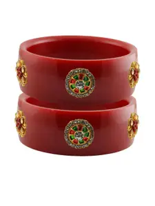 Vidhya Kangan Red Plastic Bangles