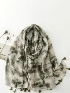 QUECY Women Printed Tasselled Scarf