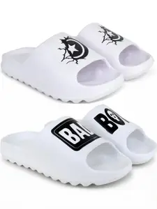 Pampy Angel Men White Flip Flops