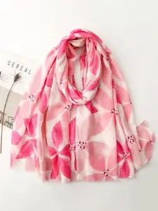 QUECY Women Floral Printed Scarf