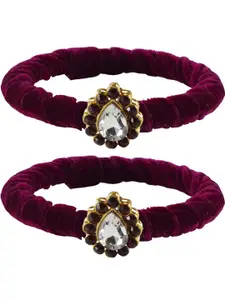 Vidhya Kangan Purple Brass Bangles