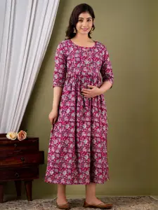 FASHION CLOUD Women Pink Kurtis