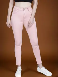 DressBerry Women Peach Jeans