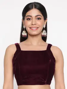 flaher Square Neck Sleeveless  Saree Blouse