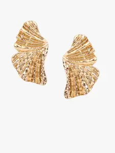 Kazo Contemporary Wing Fold Drop Earrings