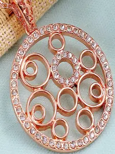 Vientiq Rose Gold-Plated Chain with Pendant