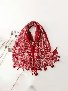 QUECY Women Paisley Printed Scarf