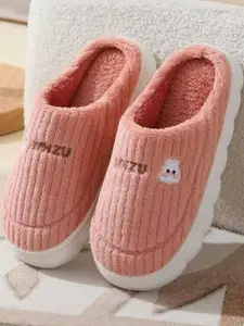 DRUNKEN Women Winter Coral Pink Room Slippers