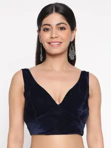 flaher V-Neck Sleeveless Saree Blouse