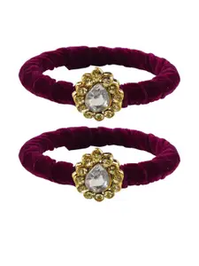 Vidhya Kangan Purple Brass Bangles