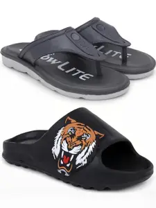 Pampy Angel Men Grey Flip Flops