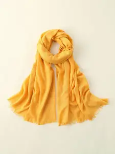 QUECY Women Frayed Border Scarf