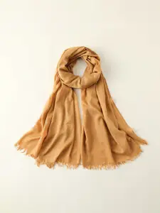 QUECY Women Cotton Scarf with Tasselled