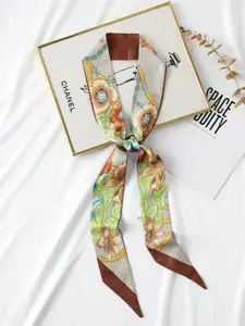 QUECY Women Printed Satin Scarf