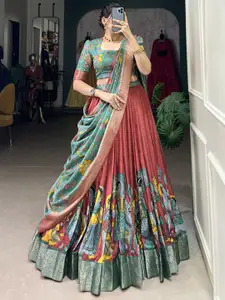 Aika Printed Ready to Wear Lehenga & Unstitched Blouse With Dupatta