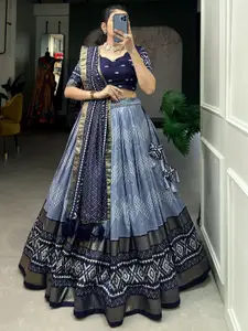 Aika Printed Ready to Wear Lehenga & Unstitched Blouse With Dupatta