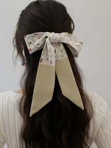 QUECY Women Printed Scarf with Solid Border