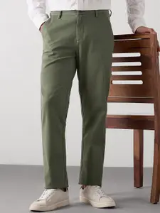 Red Flame Men Relaxed Fit Mid Rise Trousers