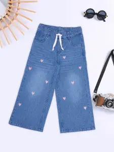 Pantaloons Junior Girls Flared Mid-Rise Light Fade Jeans