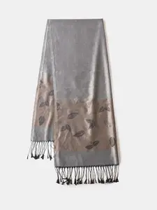 QUECY Women Printed Silk Scarf