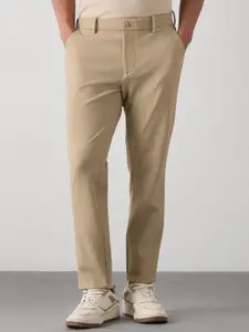 Red Flame Men's Solid Slim Fit Casual Trouser