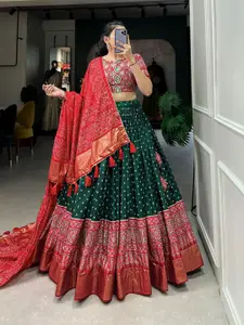 Aika Printed Ready to Wear Lehenga & Unstitched Blouse With Dupatta