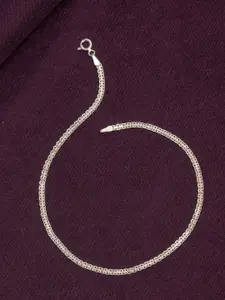 LeCalla 925 Sterling Silver-Plated Anklet