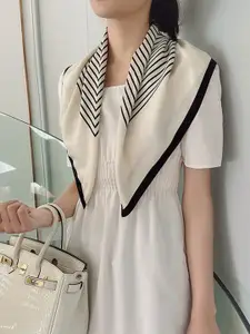 QUECY Women Printed Satin Scarf