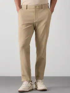 Red Flame Men Slim Fit Mid-Rise Trousers