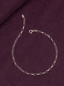LeCalla 925 Sterling Silver-Plated Anklet